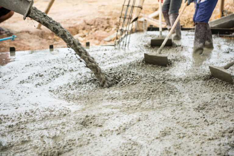 Pouring And Leveling Concrete